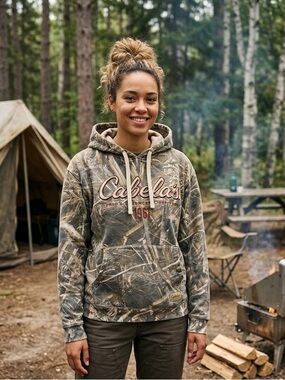 Cabela's Camo Logo Hoodie